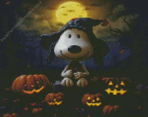 Cute Snoopy Halloween Diamond Paintings