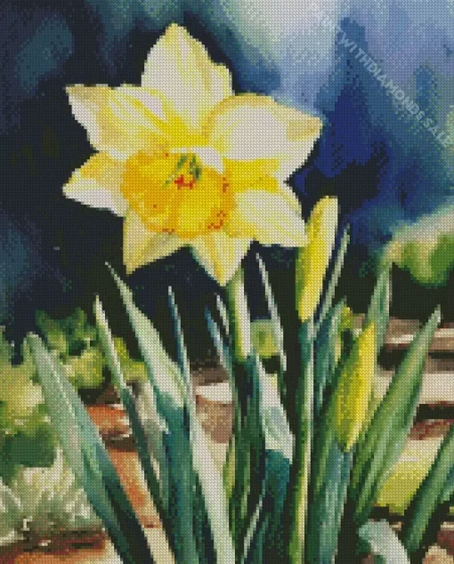 Daffodil Flower Art Diamond Painting