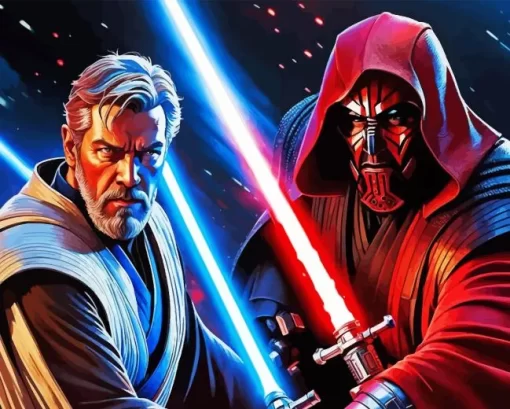 Darth Maul And Obi Wan Star Wars diamond dotz