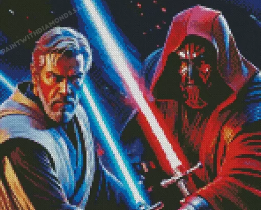 Darth Maul And Obi Wan Star Wars diamond paints