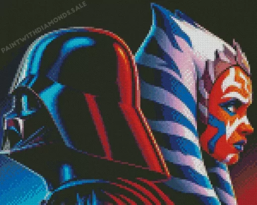 Darth Vader And Ahsoka diamond paints