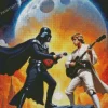 Darth Vader And Luke Playing Guitar diamond paints