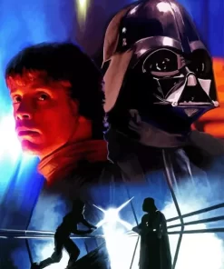 Darth Vader And Luke Skywalker Fight diamond dotz