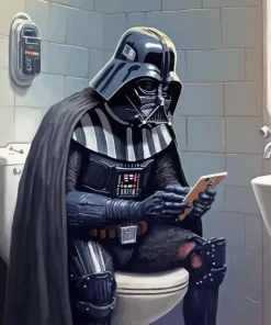 Darth Vader In Toilet diamond dotz