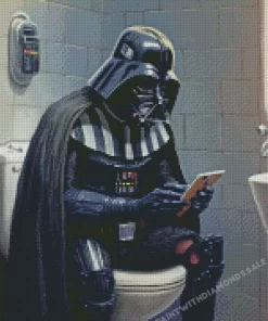 Darth Vader In Toilet diamond paints