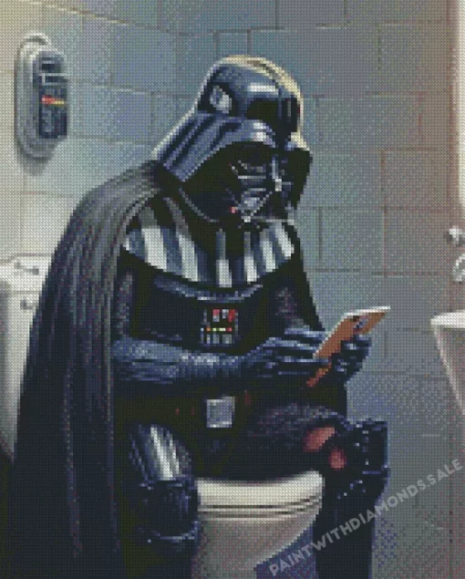 Darth Vader In Toilet diamond paints