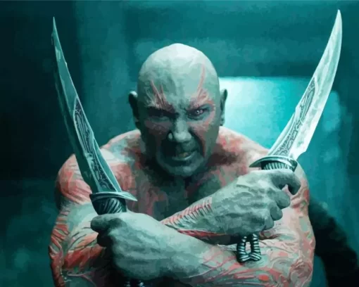 Dave Bautista In Guardians Of The Galaxy Diamond Painting