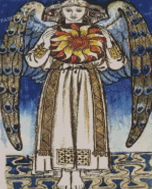 Day Angel Holding A Sun Diamond Paintings