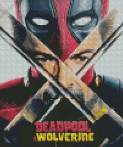 Deadpool 3 Film Poster Diamond Paintings