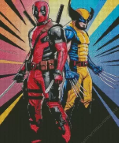 Deadpool and wolverine Diamond Paintings