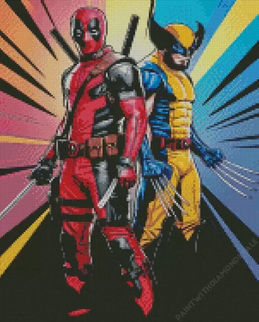 Deadpool and wolverine Diamond Paintings