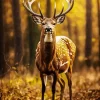 Deer In Autumn Diamond Painting