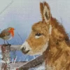 Donkey And Robin Diamond Painting