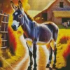 Donkey In Farm Diamond Painting