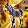 Donkey In Farm Diamond Painting