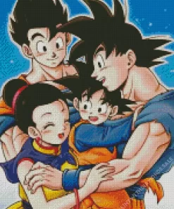 Dragon Ball Goku Family Diamond Dotz