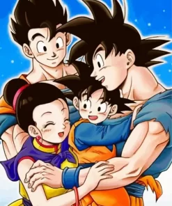 Dragon Ball Goku Family Diamond Paintings