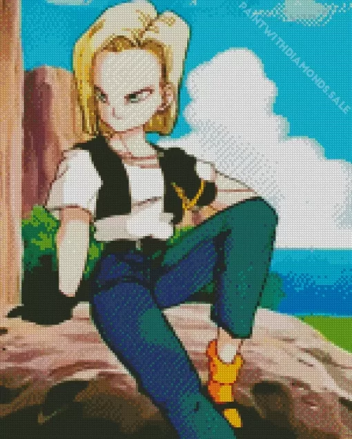 Dragon Ball Z Android 18 Diamond Dotz