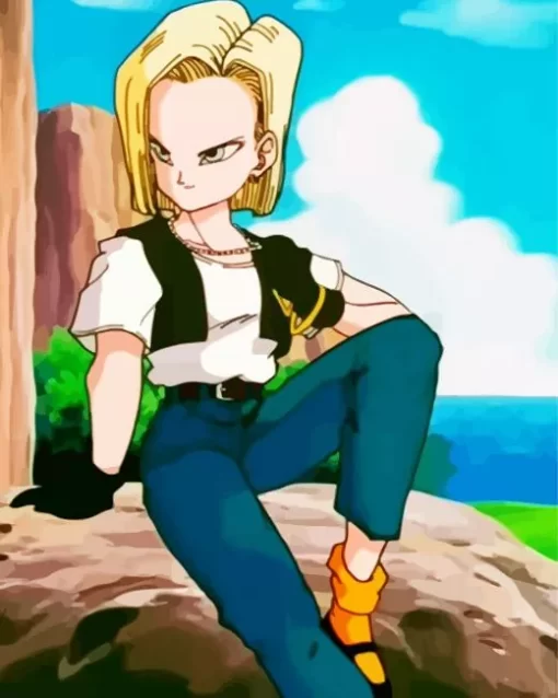 Dragon Ball Z Android 18 Diamond Paintings