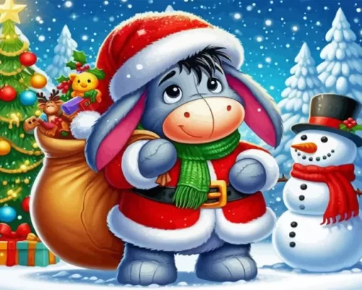 Eeyore Christmas Diamond Paintings