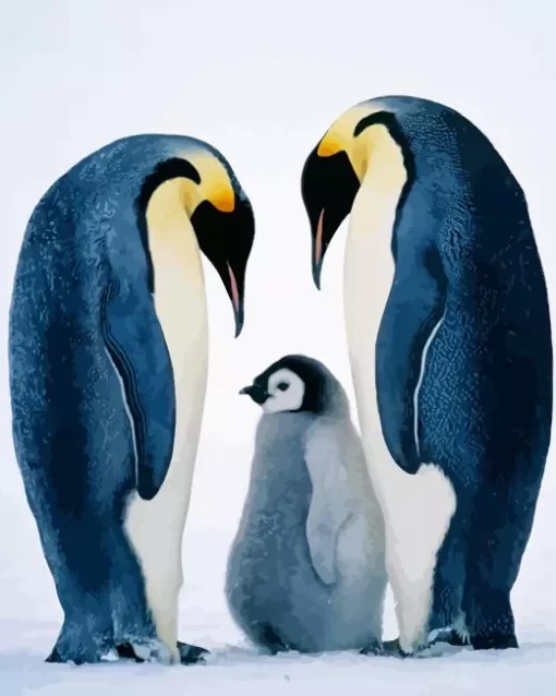 Emperor Penguins Bird Diamond Painting