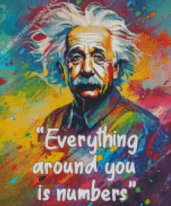 Everything Around You Is Numbers Quote Diamond Painting