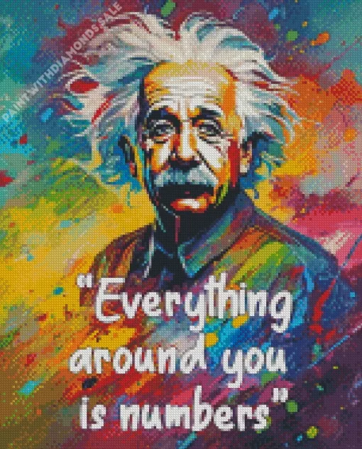 Everything Around You Is Numbers Quote Diamond Painting