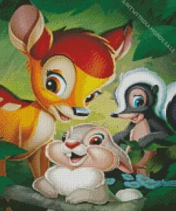 Faline Bambi Characters Diamond Painting