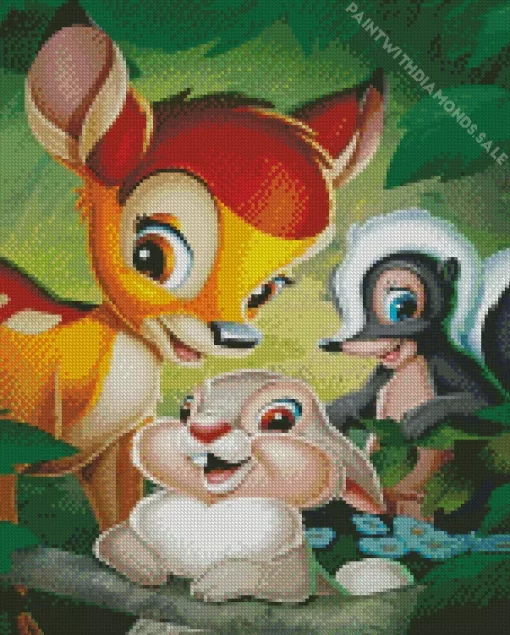 Faline Bambi Characters Diamond Painting