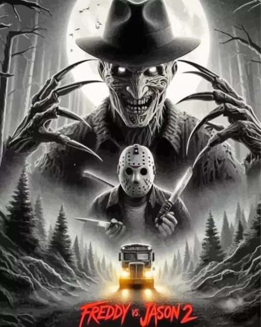 Freddy Vs Jason Poster Diamond Paintings