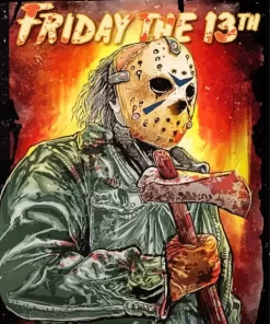 Friday The 13th Horror Movie Poster Diamond Paintings