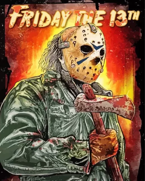 Friday The 13th Horror Movie Poster Diamond Paintings