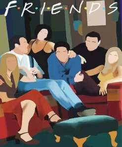 Friends Illustration Poster Diamond Paints