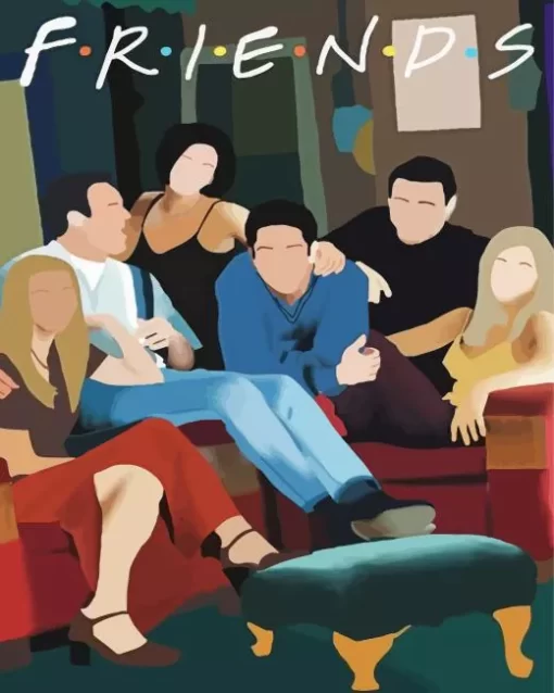 Friends Illustration Poster Diamond Paints