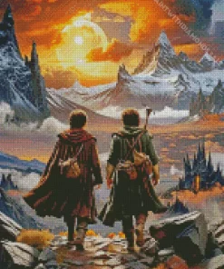 Frodo And Sam Diamond By Numbers