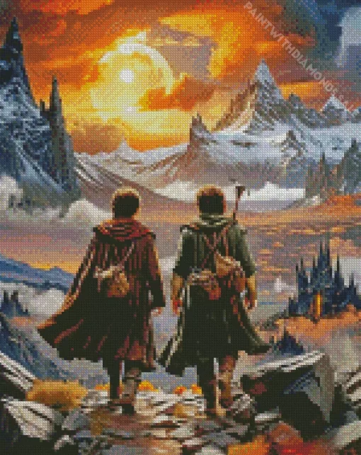 Frodo And Sam Diamond By Numbers