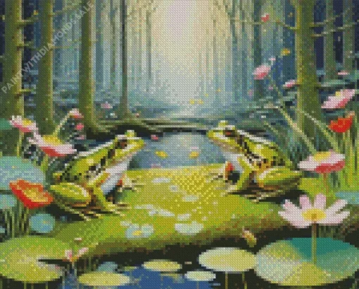 Frogs Animal Diamond Painting