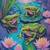 Frogs Family Diamond Painting