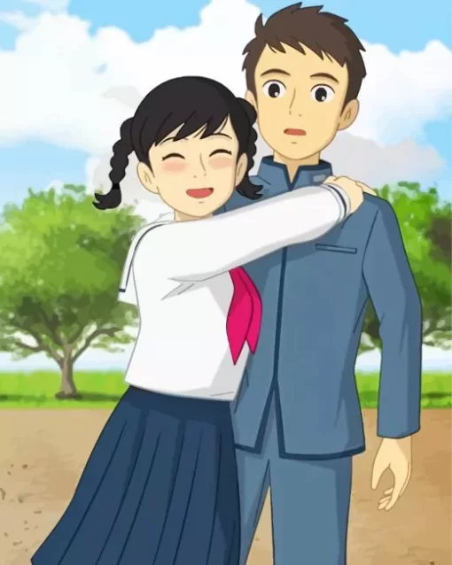 From Up on Poppy Hill Shun And Umi Diamond Paintings