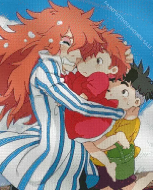 Fujimoto With Ponyo And Sosuke Diamond Dotz