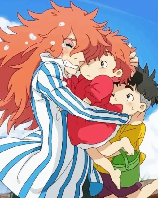 Fujimoto With Ponyo And Sosuke Diamond Paints