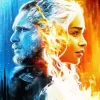 GOT jon snow and daenerys tergaryen diamond paintings