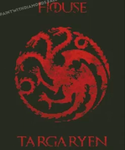 Game Of Thrones House Targaryen art diamond dotz