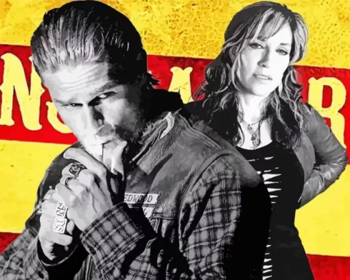 Gemma And Jax Sons Of Anarchy Diamond Paintings