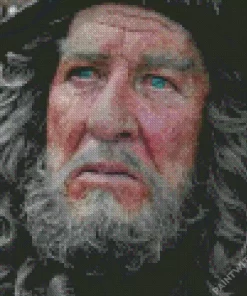 Geoffrey Rush Pirates Of The Caribbean Diamond Painting