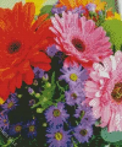 Gerbera Daisies Diamond Painting