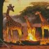 Giraffes Family Diamond Painting