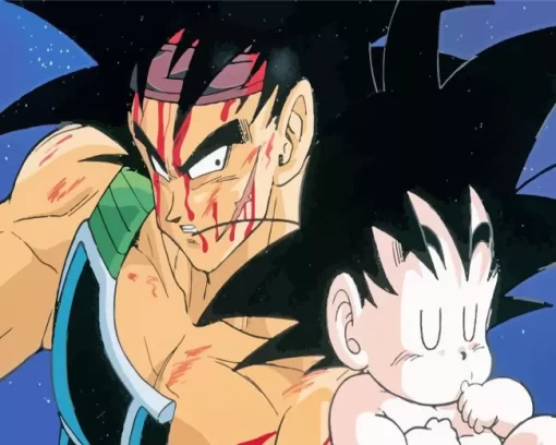 Goku And Bardock Diamond Paintings