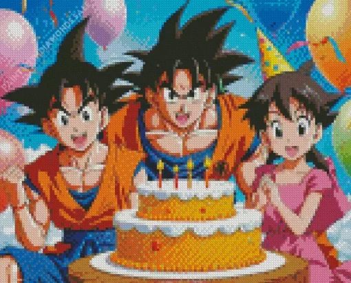 Goku Birthday Diamond Dotz