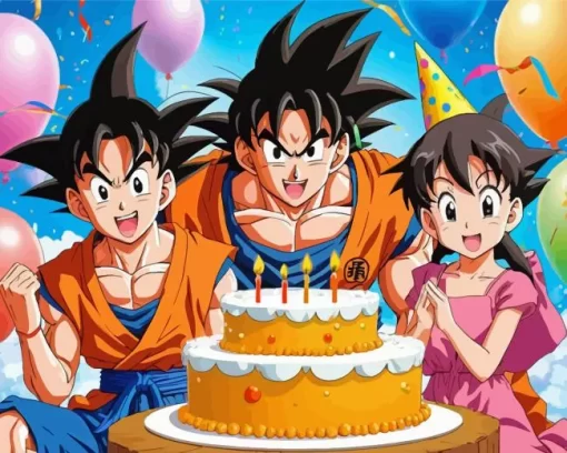 Goku Birthday Diamond Paintings